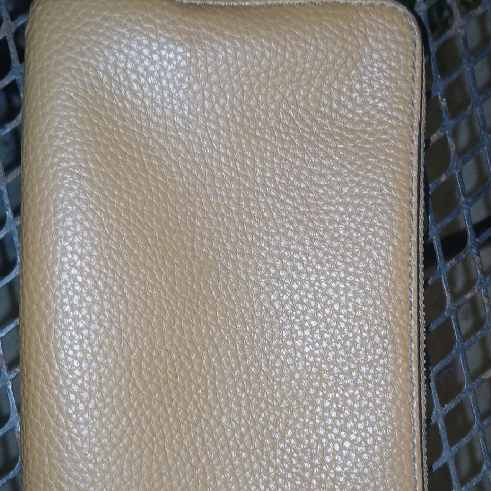 Coach Camel Leather Wristlet - Picture 3 of 5